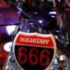 AC/DC HIGHWAY 666 SIGN
