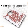 WORLD POKER TOUR "KING OF HEARTS" SHOOTER PLATE