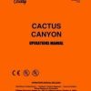 CACTUS CANYON PINBALL MANUAL (REPRINT)