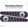 Elvira House of Horrors Flipper Bat Decals