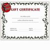 GIFT CERTIFICATES