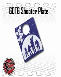 GUARDIANS OF THE GALAXY SHOOTER PLATE