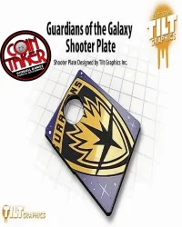 GUARDIANS OF THE GALAXY BADGE SHOOTER PLATE