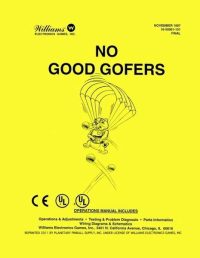 NO GOOD GOFERS PINBALL MANUAL (REPRINT)