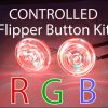 RGB COLOR CONTROLLED LED FLIPPER BUTTON KIT