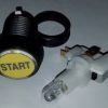 SMALL ROUND YELLOW START BUTTON