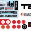 T2 target and metal guide decal set