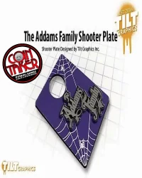 THE ADDAMS FAMILY 3D SHOOTER PLATE