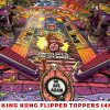 KING KONG TEMPLE WRITING FLIPPER TOPPERS 4 PC SET