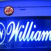 WILLIAMS LOGO HANGING LIT SIGN