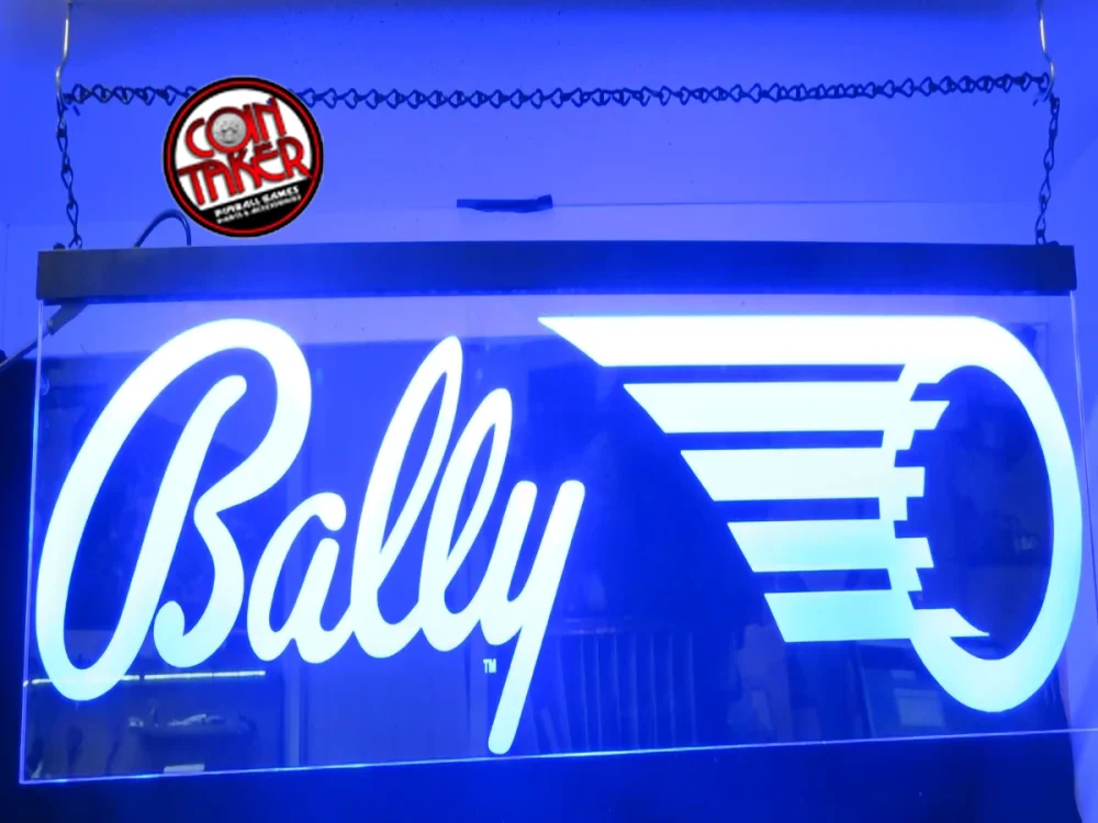 BALLY LOGO HANGING LIT SIGN