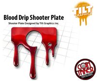 ELVIRA BLOOD DRIP SHOOTER PLATE