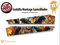 GODZILLA: MONTAGE 4 COLOR GAMEBLADES
