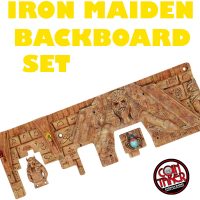 IRON MAIDEN SCULPTED BACKBOARD SET