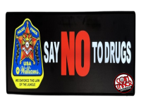 POLICE FORCE BADGE PIN-SIGN