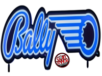 BALLY PINBALL LOGO PIN-SIGN