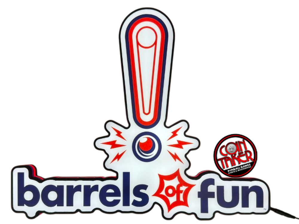 BARRELS OF FUN! FULL LOGO PIN-SIGN X-LARGE