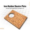 IRON MAIDEN HERIOGLYPICS SHOOTER PLATE