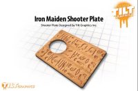 IRON MAIDEN HERIOGLYPICS SHOOTER PLATE