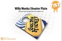 WILLY WONKA GOLDEN TICKET SHOOTER PLATE
