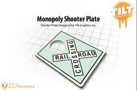 MONOPOLY RAIL ROAD SHOOTER PLATE