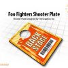 FOO FIGHTERS BACK STAGE PASS SHOOTER PLATE