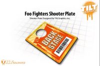 FOO FIGHTERS BACK STAGE PASS SHOOTER PLATE