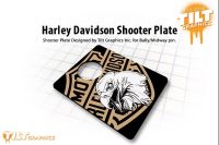 HARLEY DAVIDSON 3D SHOOTER PLATE