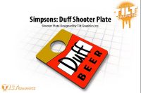 SIMPSONS DUFF SHOOTER PLATE