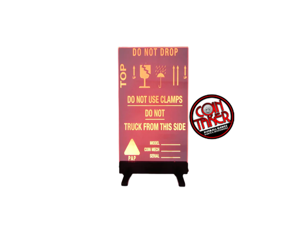 BACKBOX WARNING LED SIGN