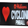 CYCLONE BUMPER STICKER PIN-SIGN