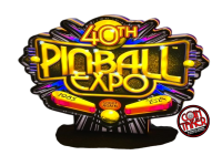 PINBALL EXPO 40TH LOGO PIN-SIGN
