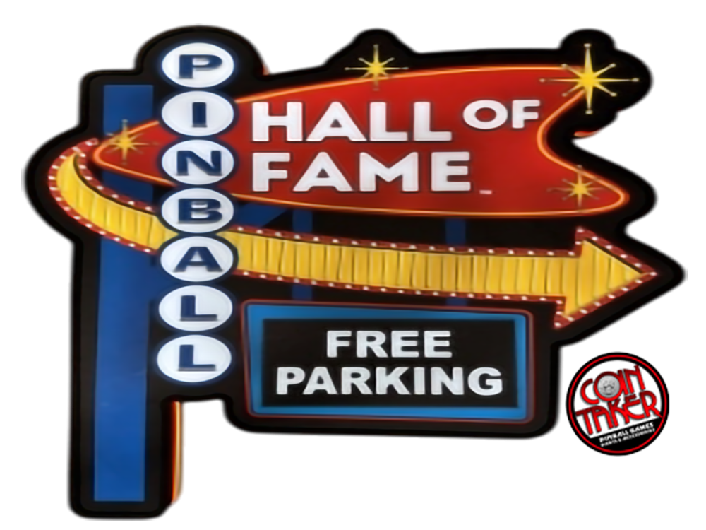 PINBALL HALL OF FAME PIN-SIGN X-LARGE