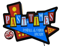 PAST TIMES ARCADE PIN-SIGN