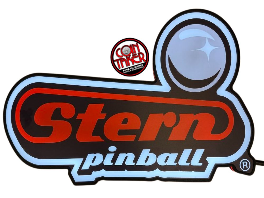MODERN STERN PINBALL LOGO PIN-SIGN X-LARGE