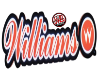 WILLIAMS SCRIPT AND WINGED W PIN-SIGN