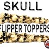 BONE SKULL FLIPPER TOPPERS