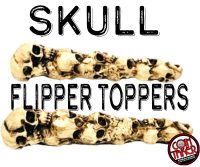 BONE SKULL FLIPPER TOPPERS