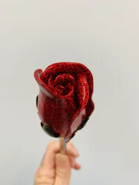 GLITTER RED ROSES SHOOTER ROD