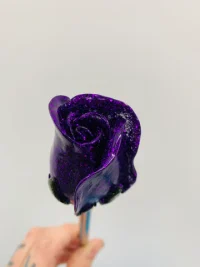 GLITTER PURPLE ROSES SHOOTER ROD