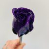 GLITTER PURPLE ROSES SHOOTER ROD