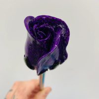 GLITTER PURPLE ROSES SHOOTER ROD