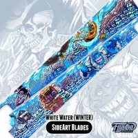 WINTER WHITE WATER SIDE ART BLADES