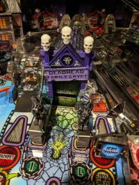 PINBALL CRYPT SIGN WITH SPOTLIGHT