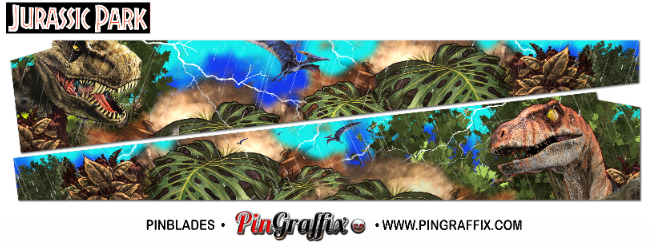 JURASSIC PARK PINBLADES - HOLOGRAFFIX