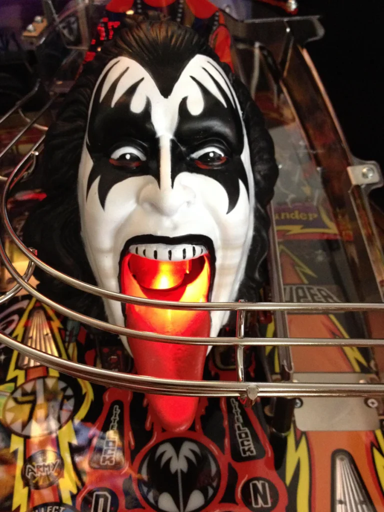 KISS PINBALL HEAD ILLUMINATED MOUTH MOD
