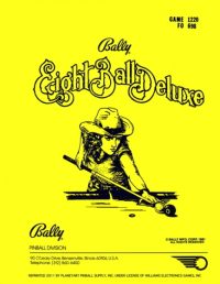 EIGHT BALL DELUXE PINBALL MANUAL (REPRINT)