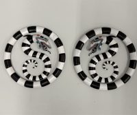 ZEBRA STRIPED SNAKES WITH SPEAKER RINGS