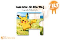 POKEMON COIN DOOR MAGNET OVERLAY